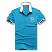 t-shirt hommes polo ralph lauren sport cotton 2013 high collar 1a martina blue